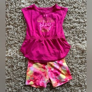 Under Armour short set, size 24 months